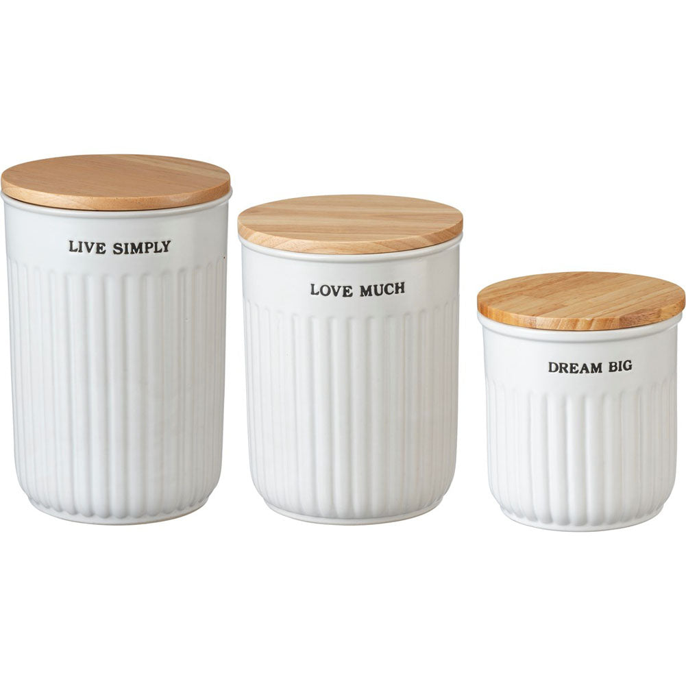 Round Canister Set by Primitives by Kathy