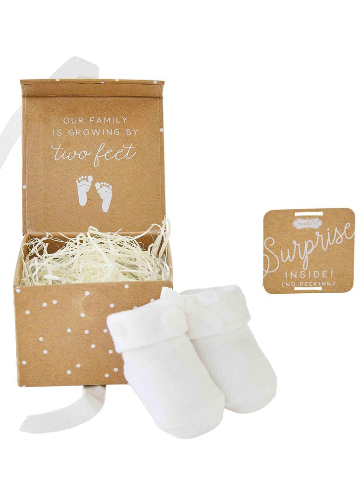 Sock Announcement Box by Mud Pie