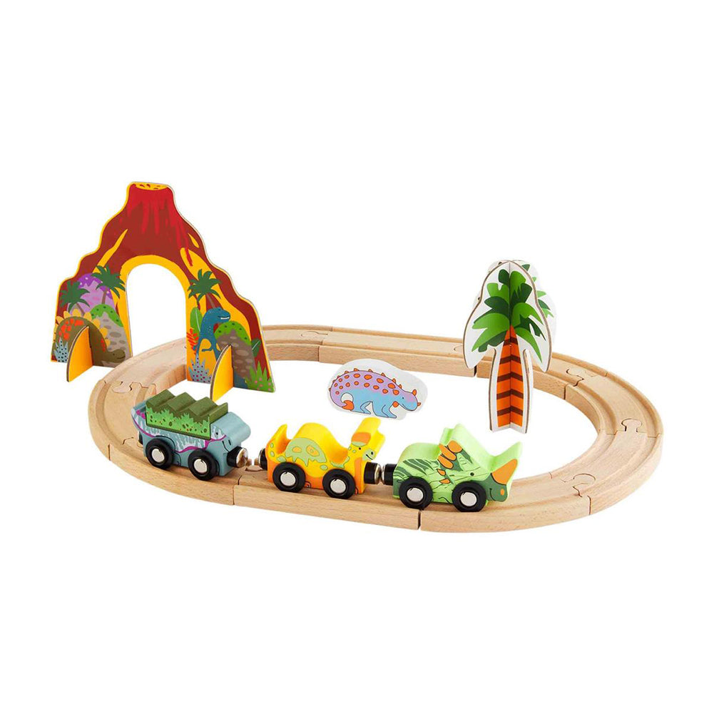 Wood Dino Train by Mud Pie