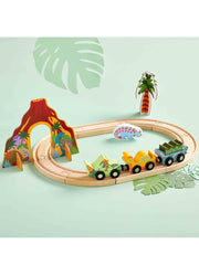 Wood Dino Train by Mud Pie