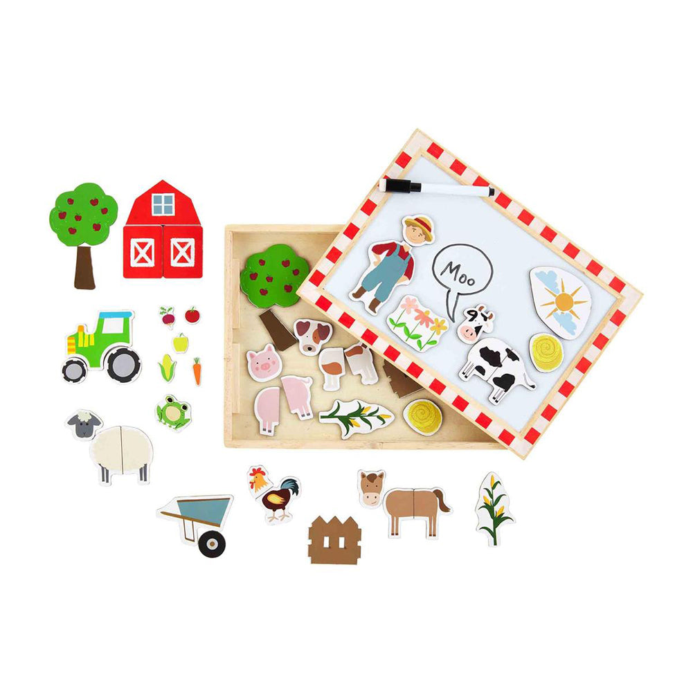 my farm story magnetic box by Mud Pie