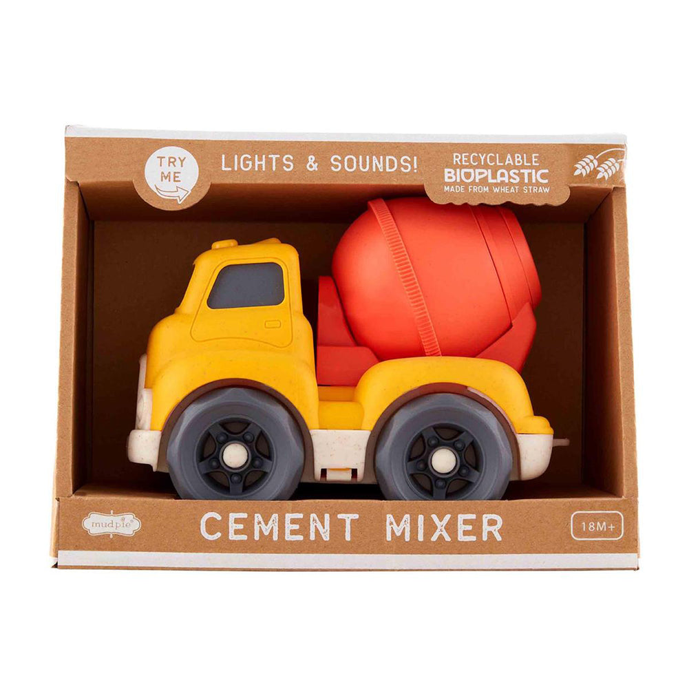 yellow construction truck by Mud Pie