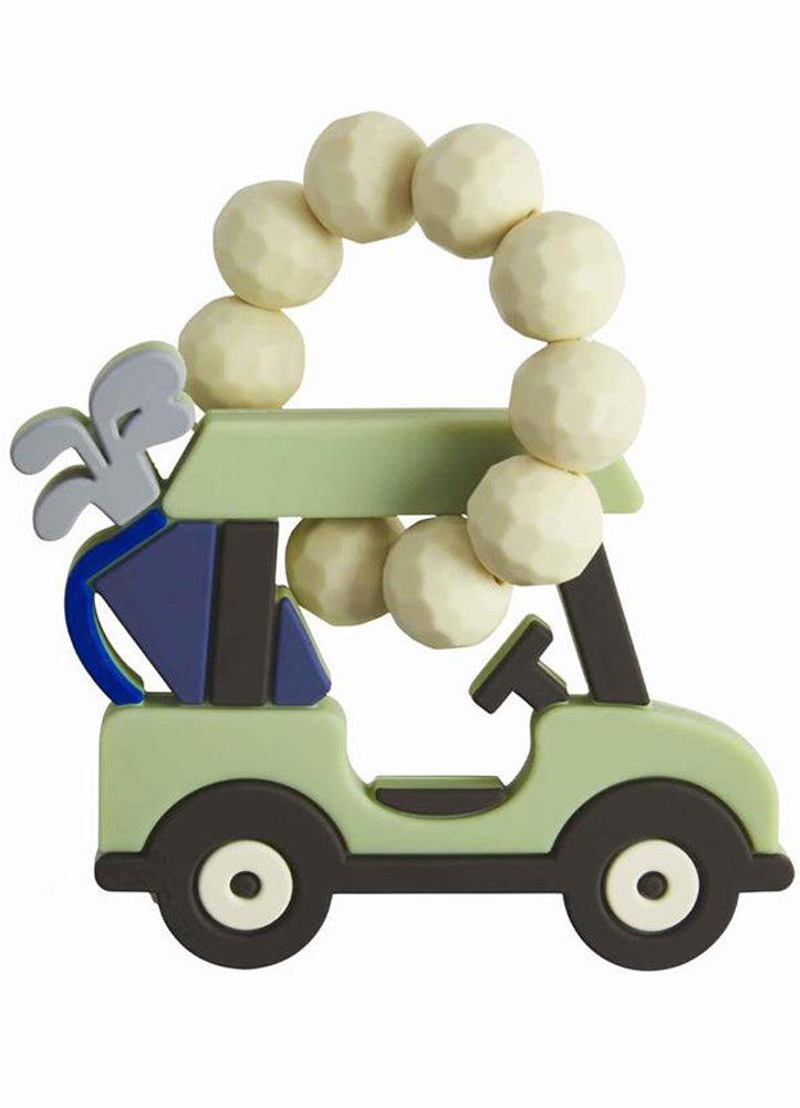 Green Golf Cart Teether by Mud Pie