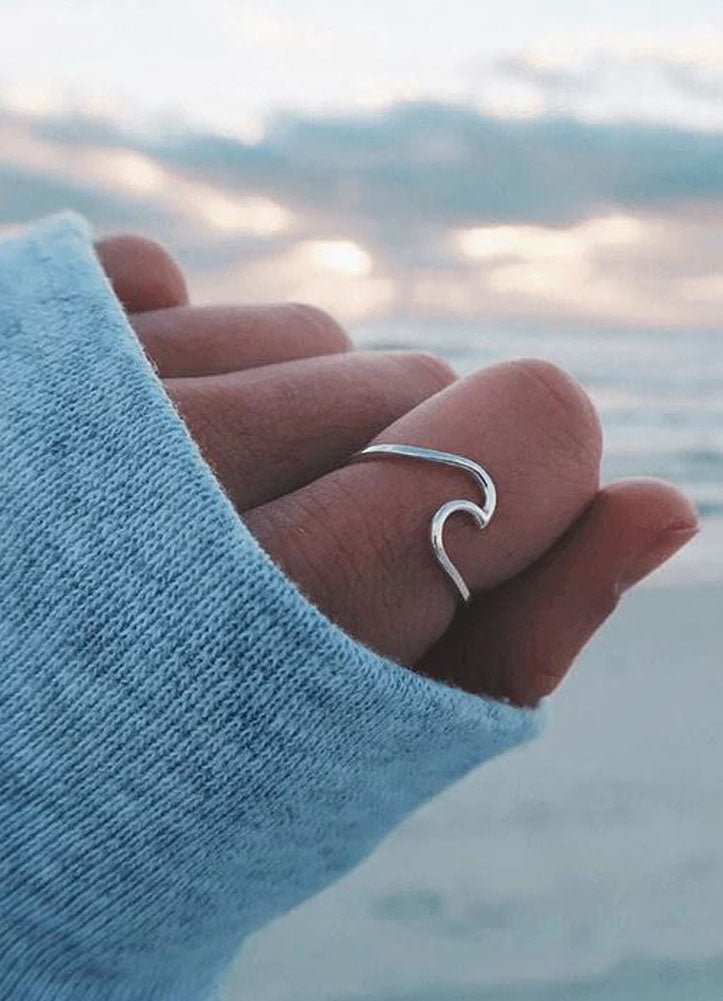 Wave Ring in Silver by Pura Vida