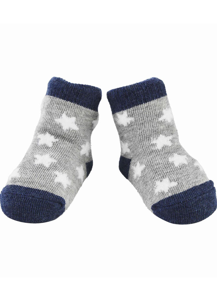 White Chenille Star Sock by Mud Pie