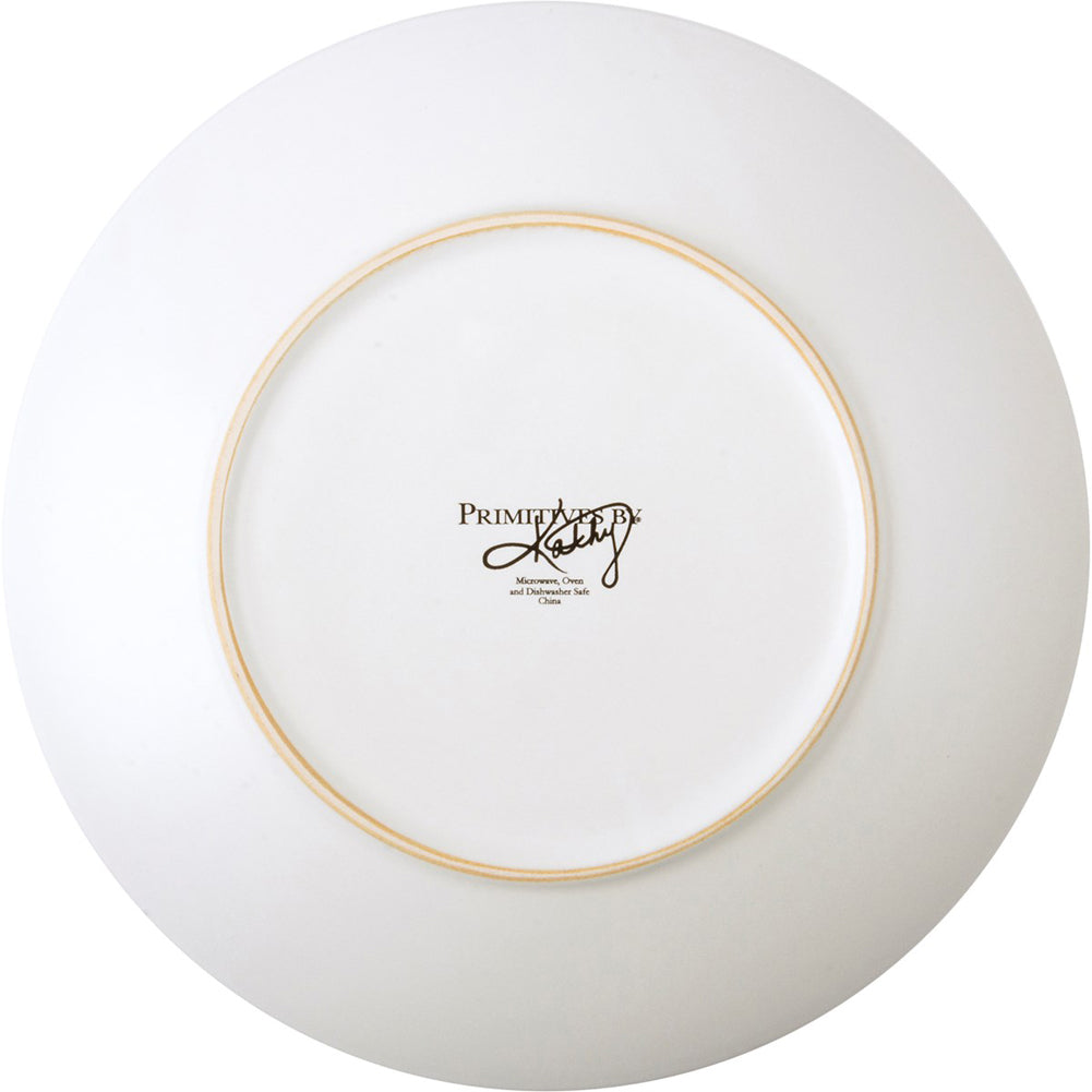 Dinner Plate Black Plaid by Primitives by Kathy
