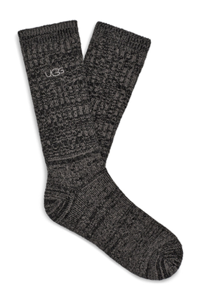 Trey Rib Knit Crew in Black by UGG