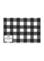 Placement Pad Black Check by Primitives by Kathy