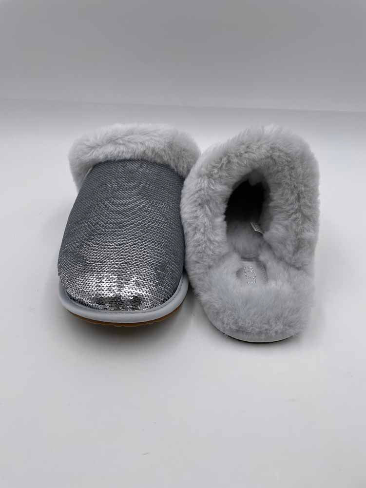 Grey glitter ugg slippers best sale