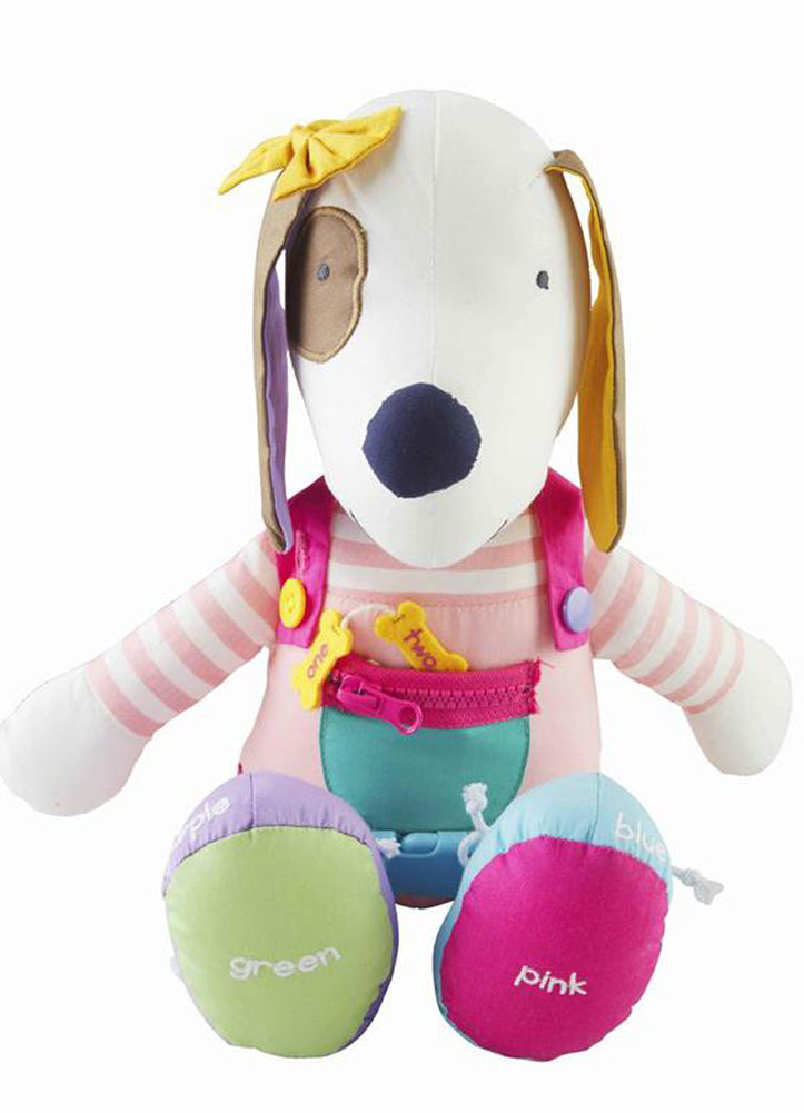 Pink Puppy Learning Pal by Mud Pie
