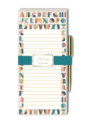 Notepad Magnetic W/ Metal Pen by Lady Jayne