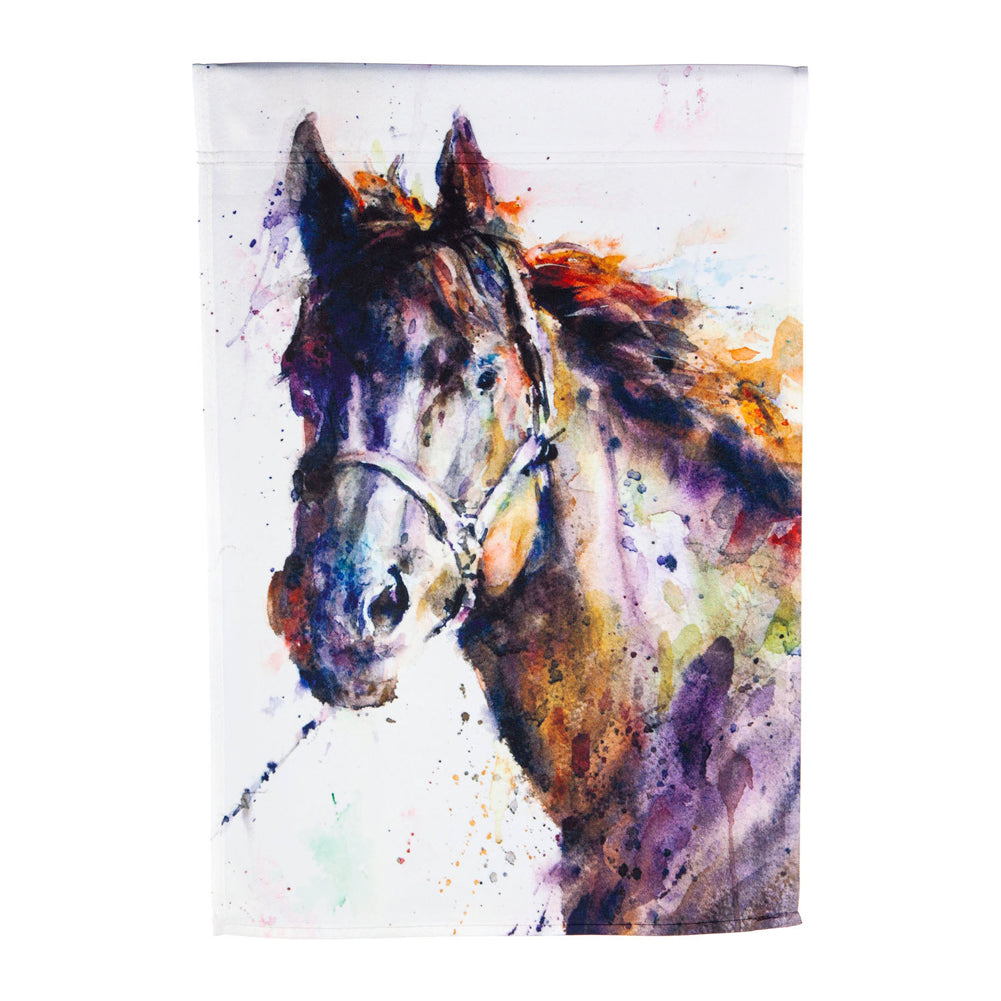 Painted Horse Garden Flag by Evergreen