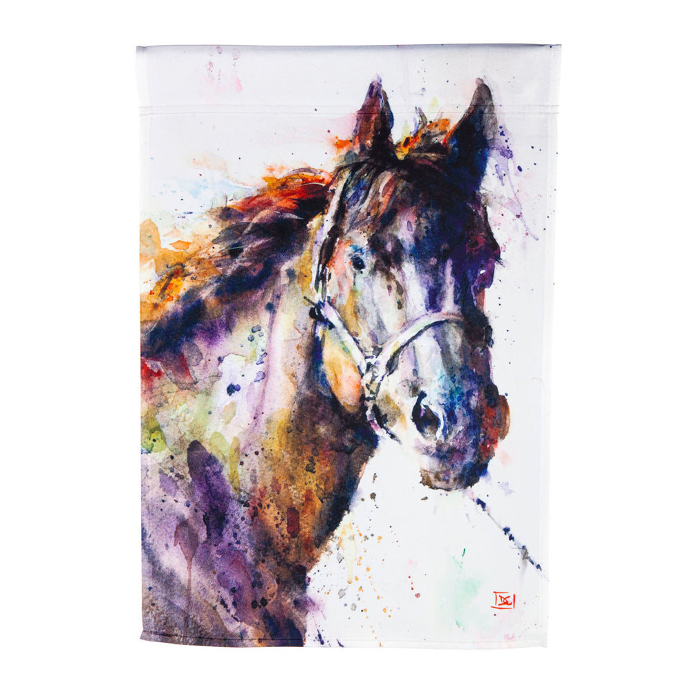 Painted Horse Garden Flag by Evergreen