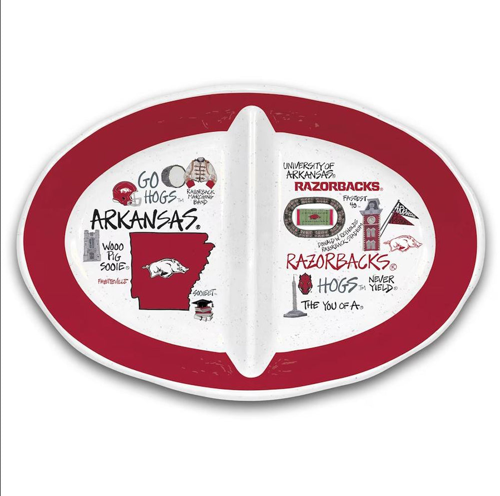 Arkansas 2 Section Tray by Magnolia Lane