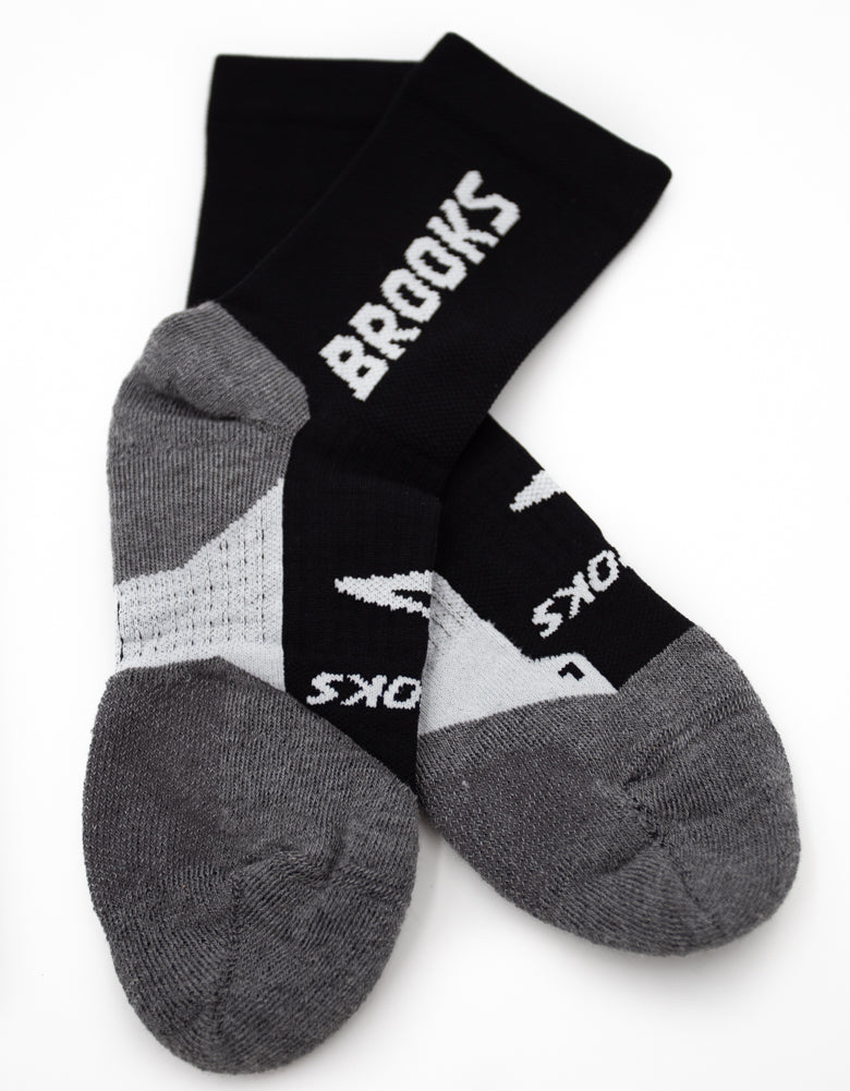 Ghost Crew in Black/Br Crew by Brooks