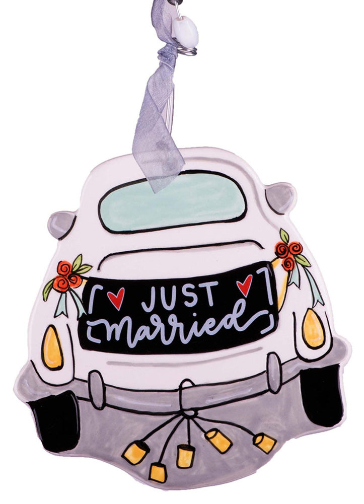 Wedding Car Flat Ornament by Glory Haus