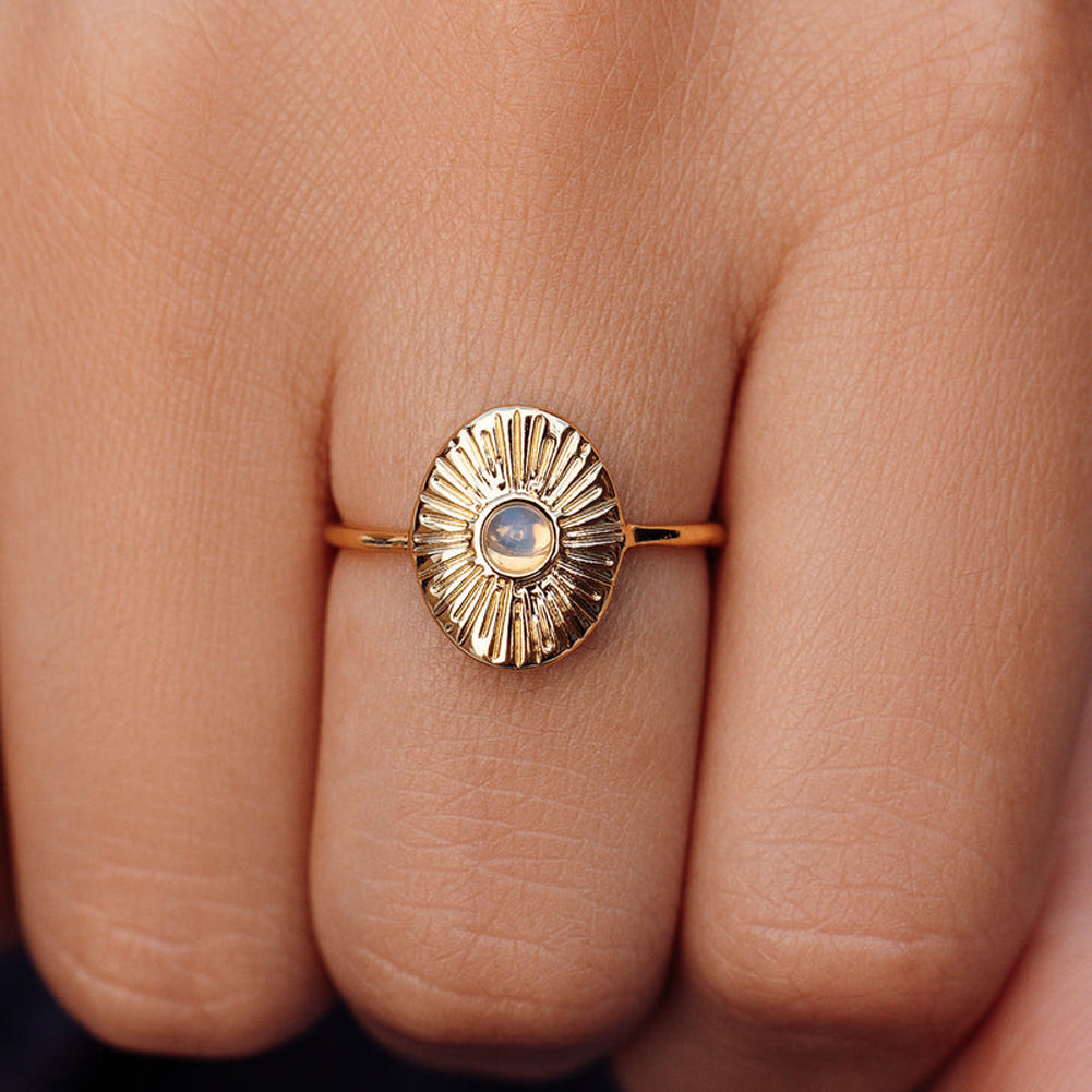 Sun Ray Ring Gold by Pura Vida
