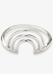 Chasing Rainbows Ring in Silver by Pura Vida