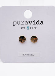 Cutout Sunburst Earrings by PuraVida