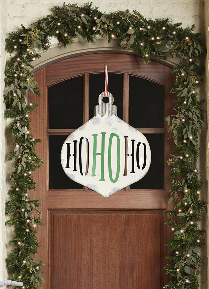 Ho Ho Ornament Door Hanger by Mud Pie