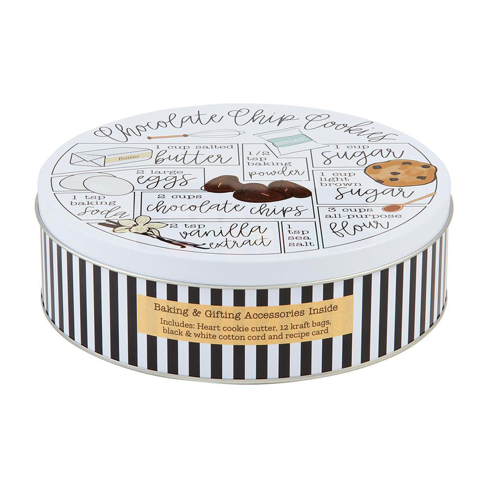 Chocolate Chip Recipe Tin Box by Mud Pie