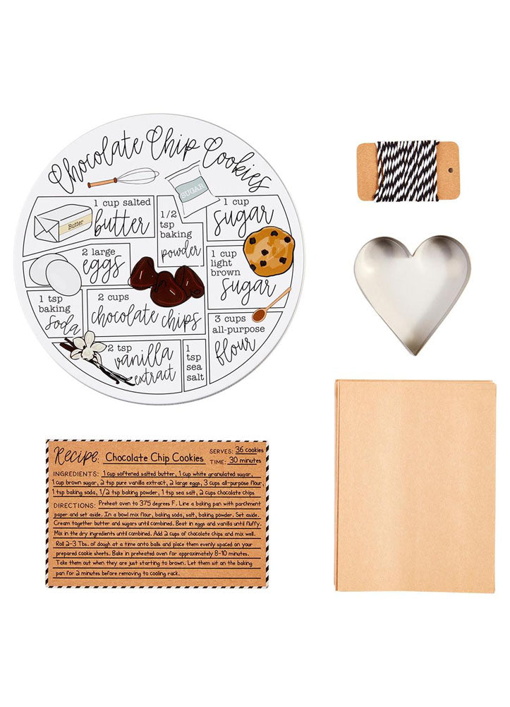Chocolate Chip Recipe Tin Box by Mud Pie