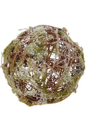 Glittered Moss Ball Ornament by Raz Imports