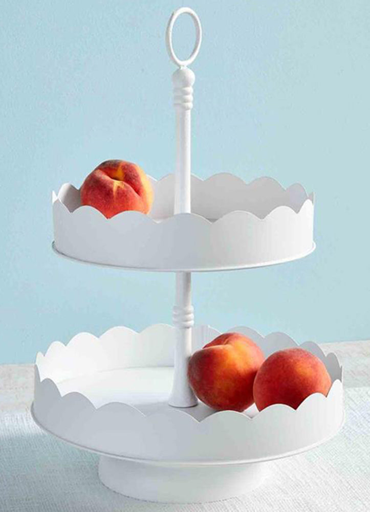 Scalloped Tiered Server by Mud Pie