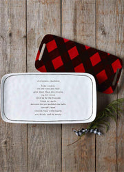 Nested Christmas Check Trays by Mud Pie
