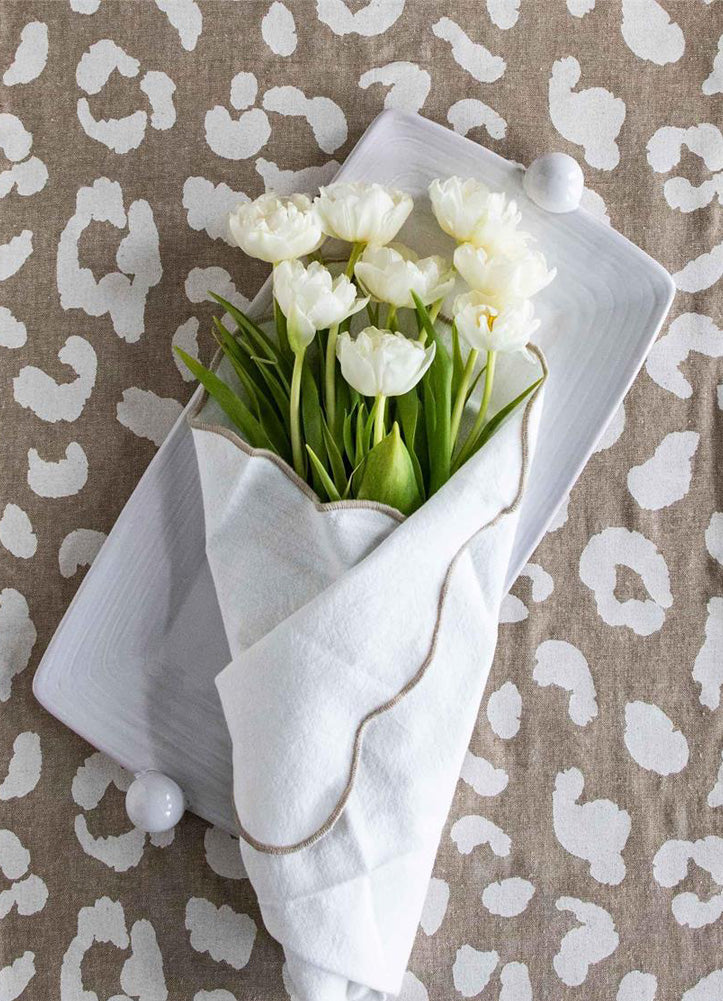 Long Beaded Platter by Mud Pie