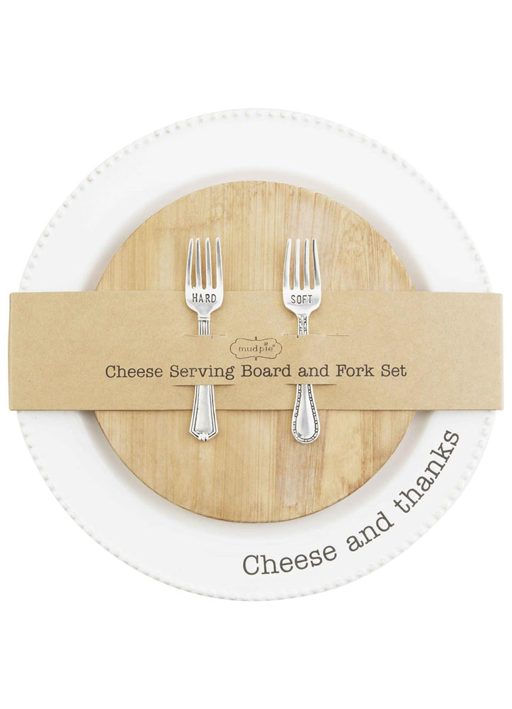 Circa Cheese Board Plate Set by Mud Pie