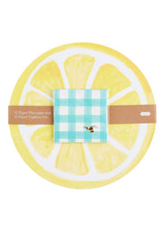 Lemon Fruit Check Paper Set by Mud Pie