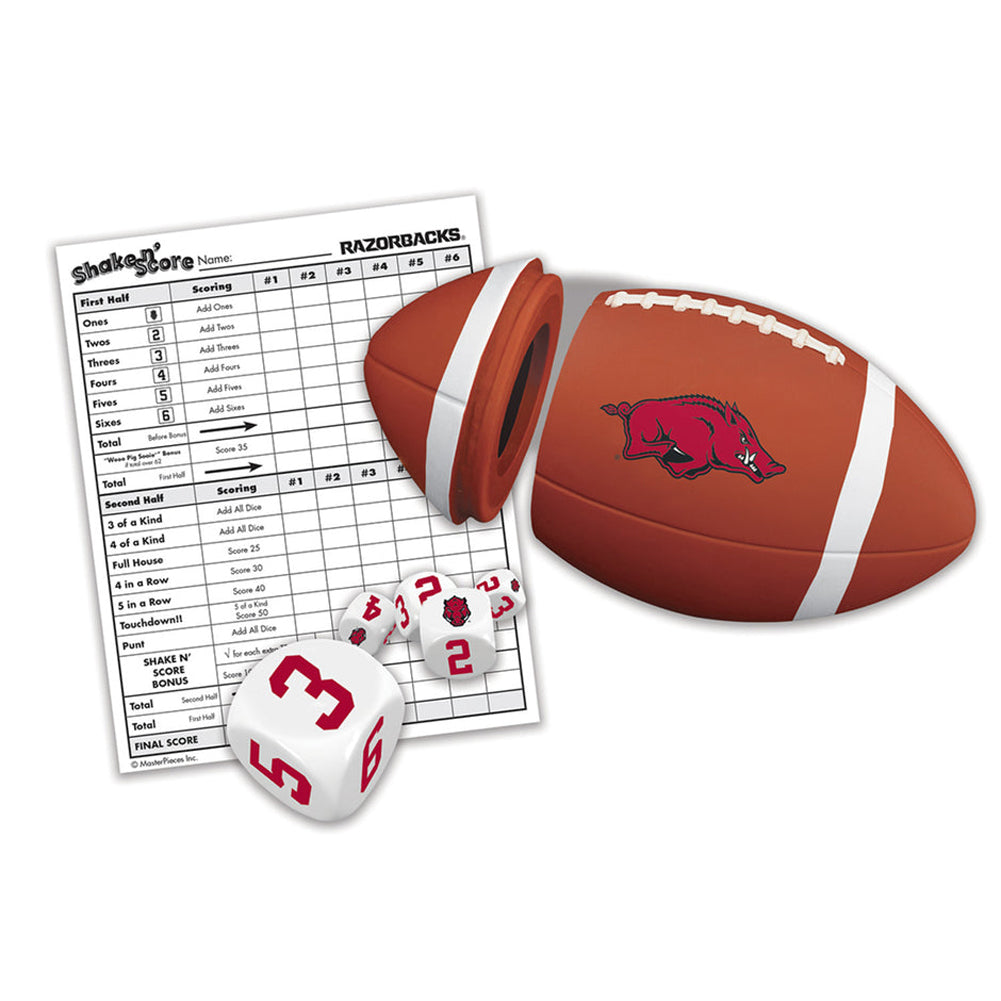 Arkansas NCAA Shake N Score  by Masterpieces Puzzles
