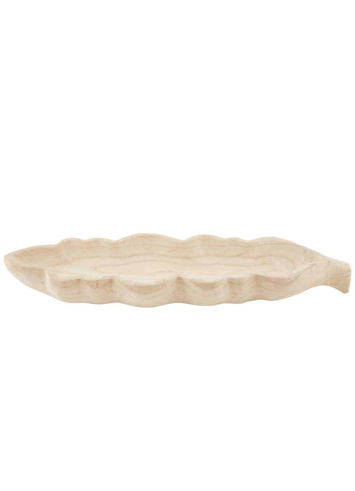 Paulownia Wood Leaf Tray by Mud Pie
