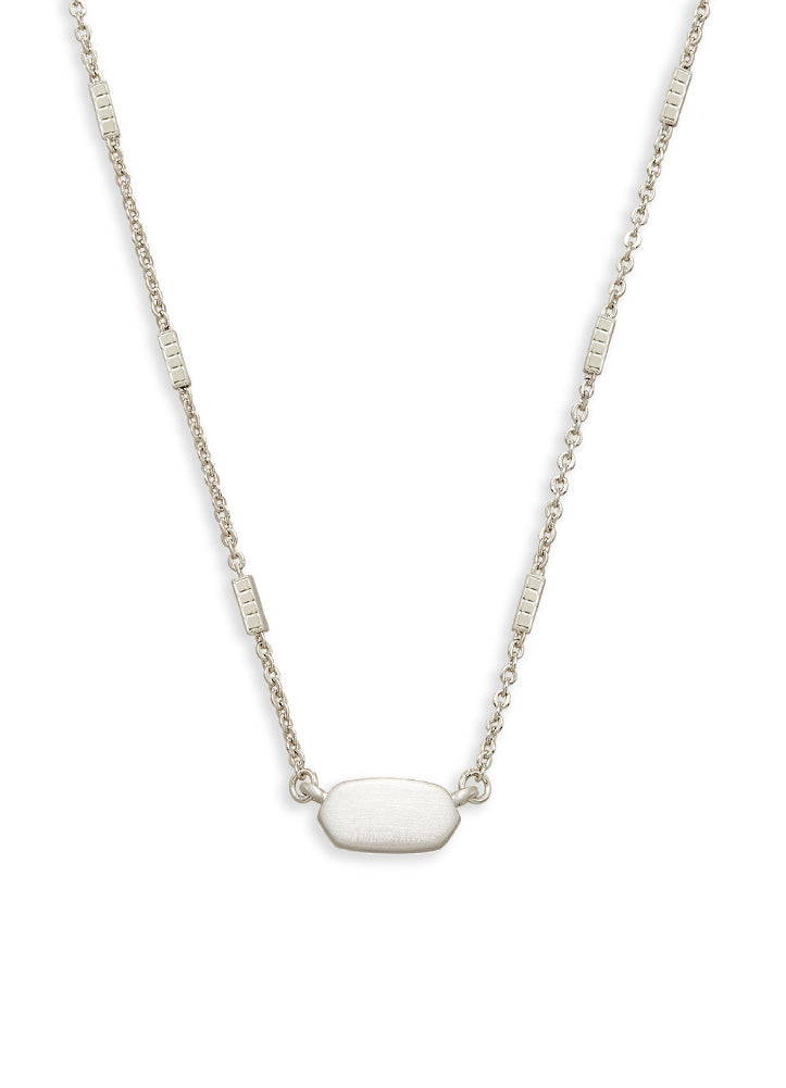 Fern Necklace Bright Silver Metal by Kendra Scott