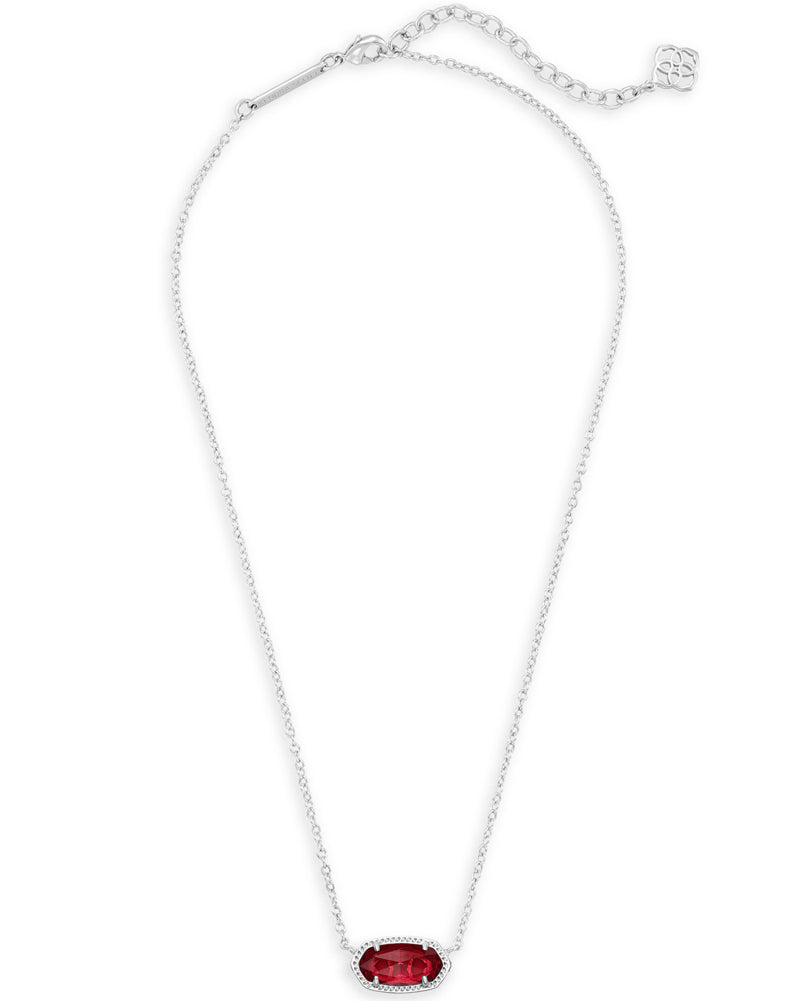 Elisa Necklae Rhod Clear Berry by Kendra Scott