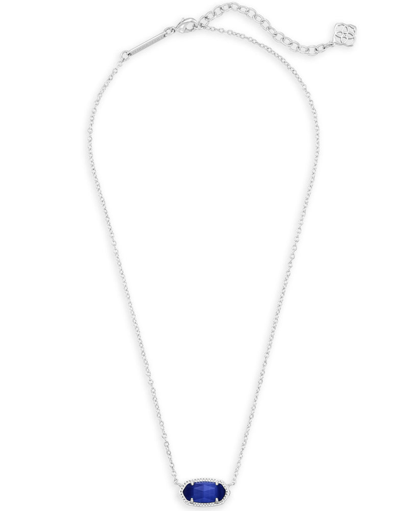 Elisa Necklace Rhod Cobalt Cats Eye by Kendra Scott