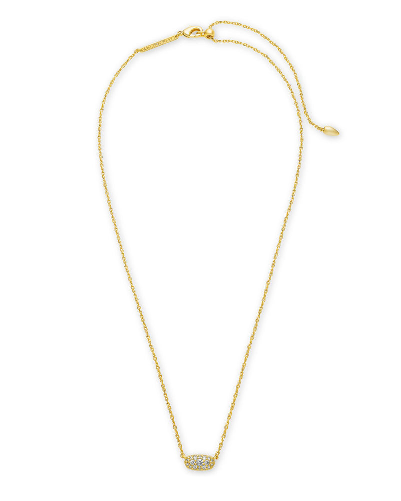 Grayson Crystal  Pen Neck Gld Metal White Cz by Kendra Scott