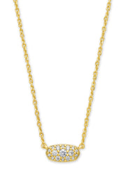 Grayson Crystal  Pen Neck Gld Metal White Cz by Kendra Scott