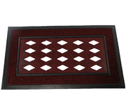 Sassafras Welcome Mat Tray in Burgundy by Evergreen Enterprises