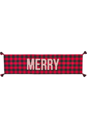 Merry Buffalo Check Runner by Mud Pie