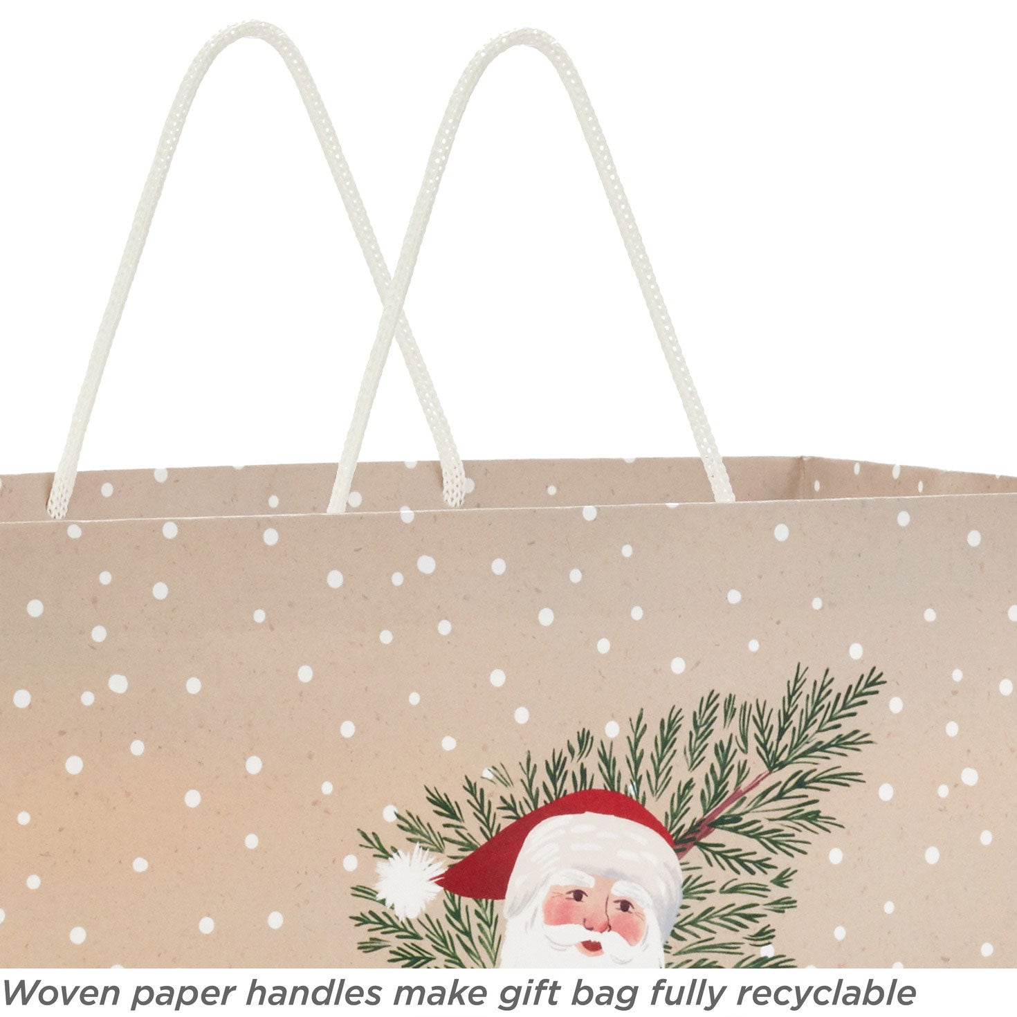 Hallmark 13'' Father Christmas With Tree Large Gift Bag