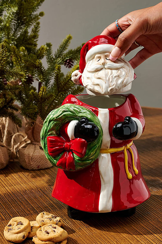 Santa Cookie Jar by Mud Pie