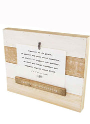 Brown 5x7 Slatted Frame by Mud Pie