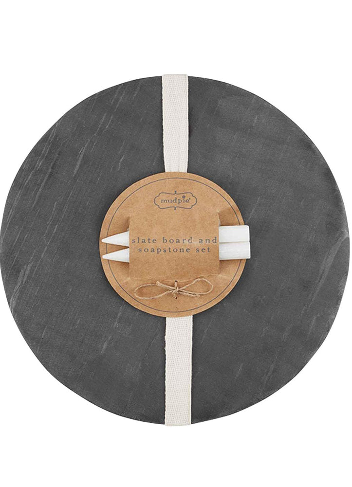 Slate Board and Soapstone Set by Mud Pie