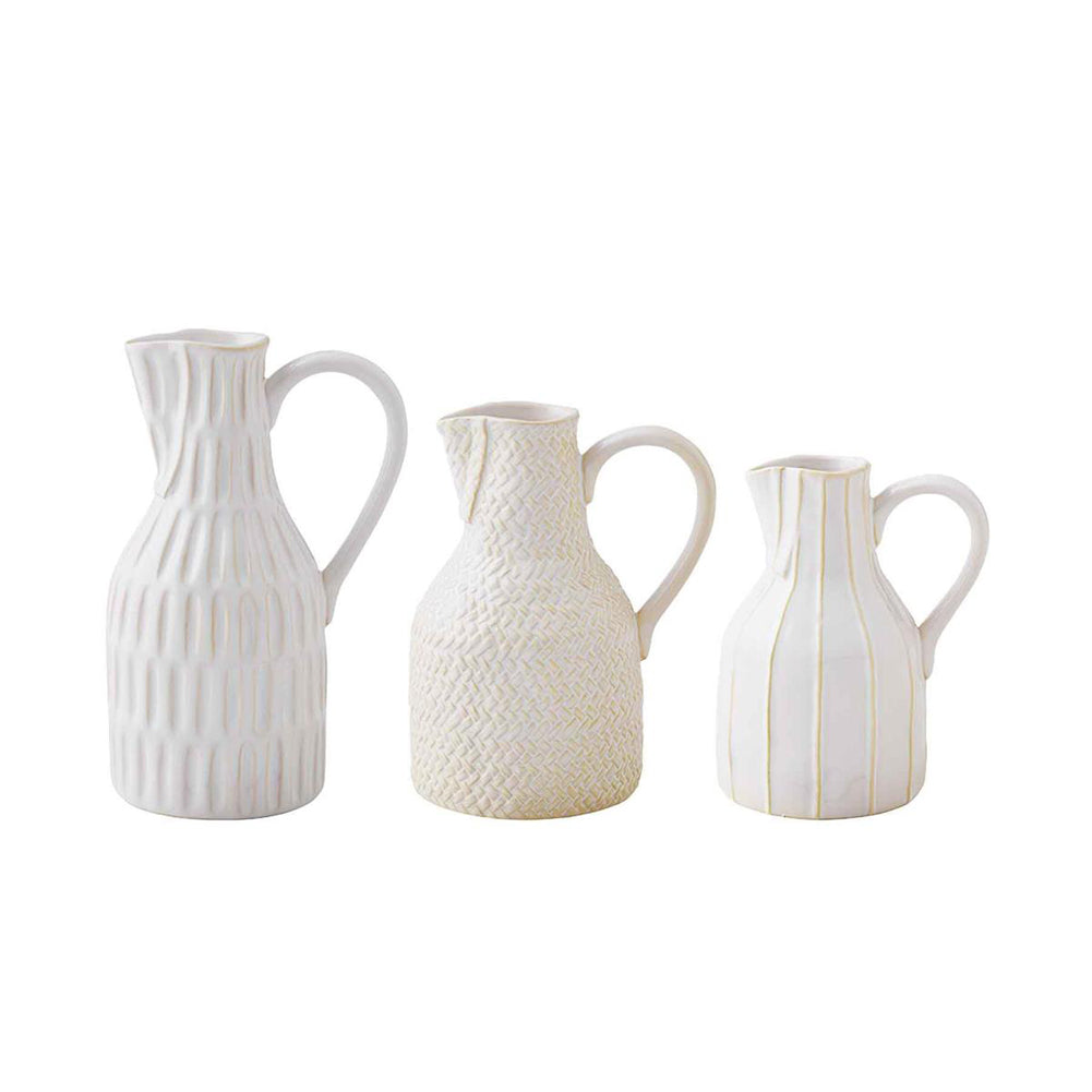 Md Stoneweare Jug Bud Vase by Mud Pie