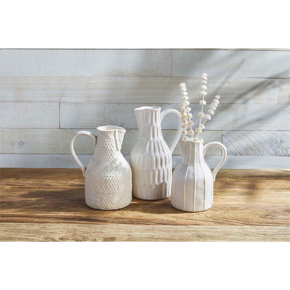Md Stoneweare Jug Bud Vase by Mud Pie