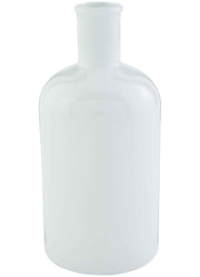 Lg White Bottleneck Vase by Mud Pie