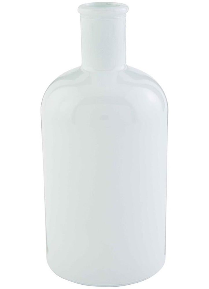 Lg White Bottleneck Vase by Mud Pie