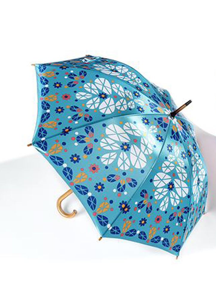 23''x8k Umbrella in Aqua by Giftcraft